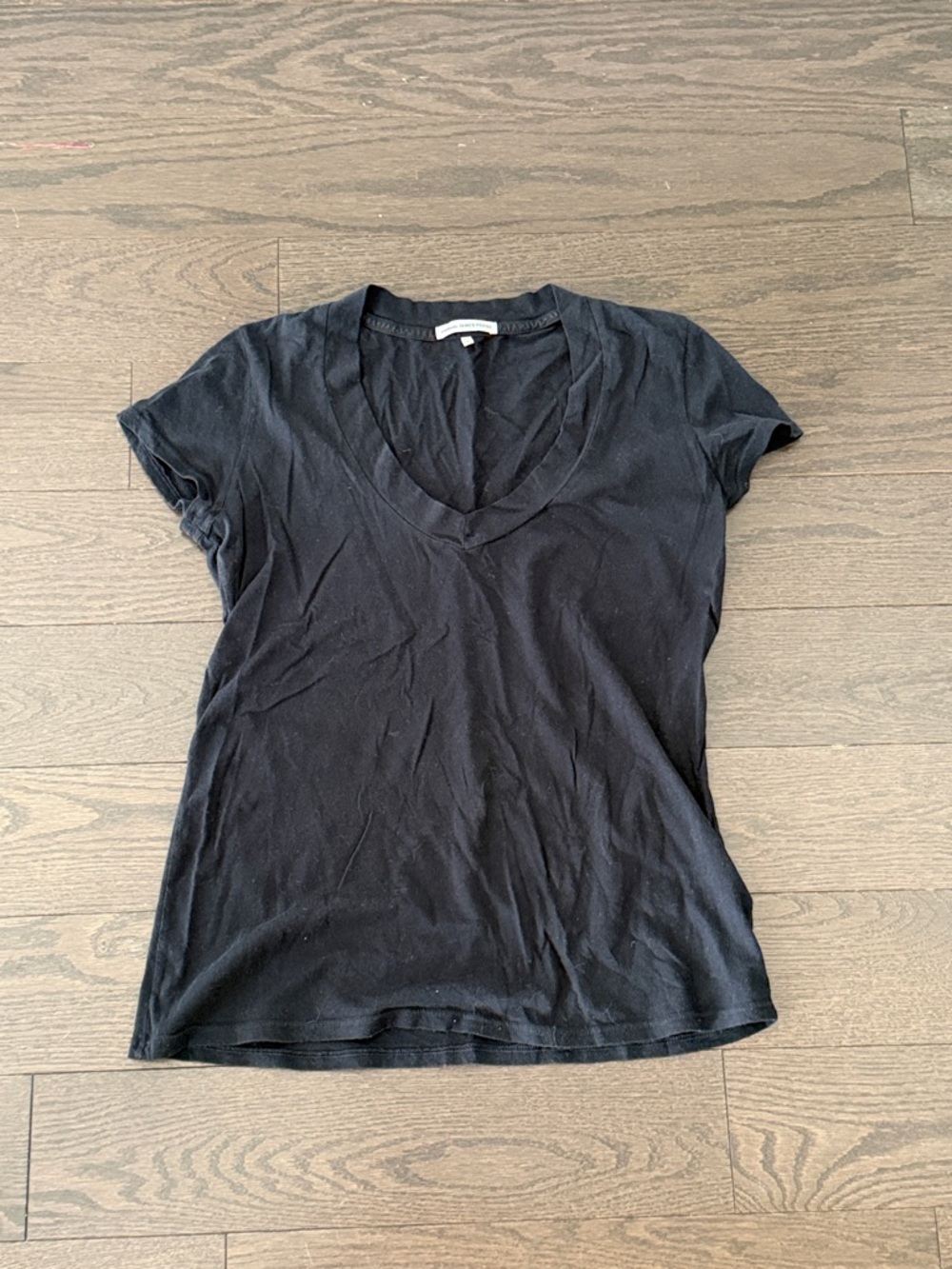 James Perse black vneck tshirt size 1